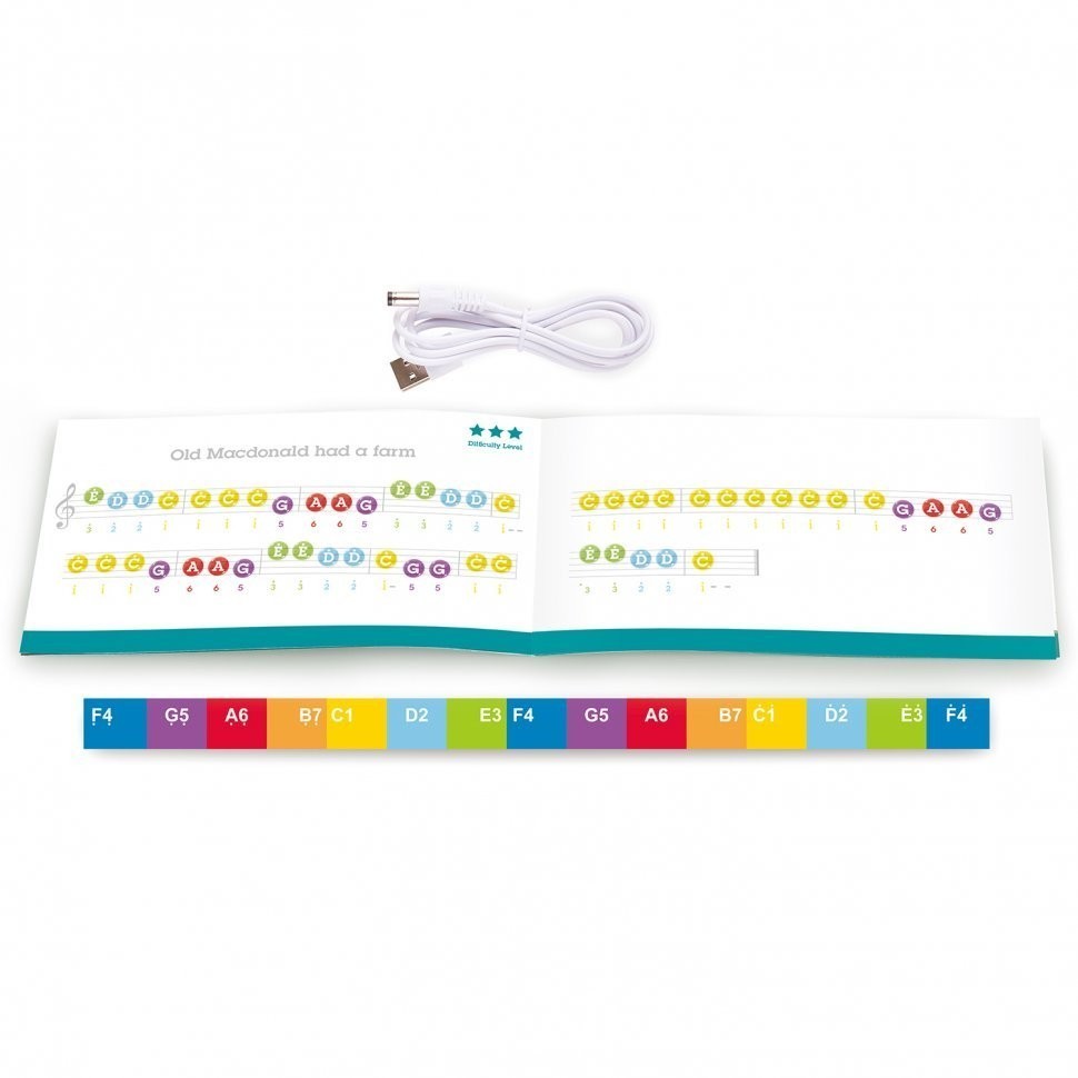 Музыкальная игрушка Пианино с табуреткой цв. Черный (E0629_HP)