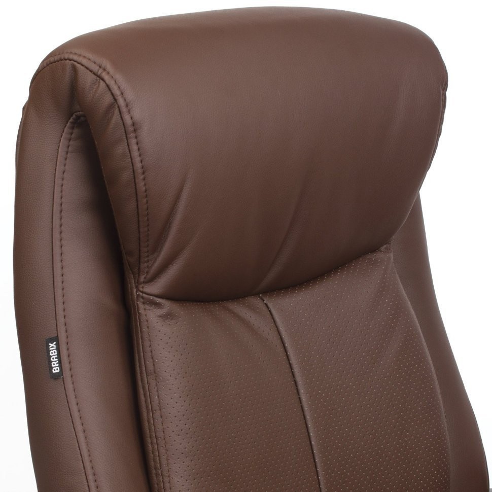 Кресло руководителя Brabix Enter EX-511 экокожа коричневое 531163 (71784)