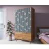 Шкаф трехстворчатый Berber принт 18 арт BB02/Print_18-ET