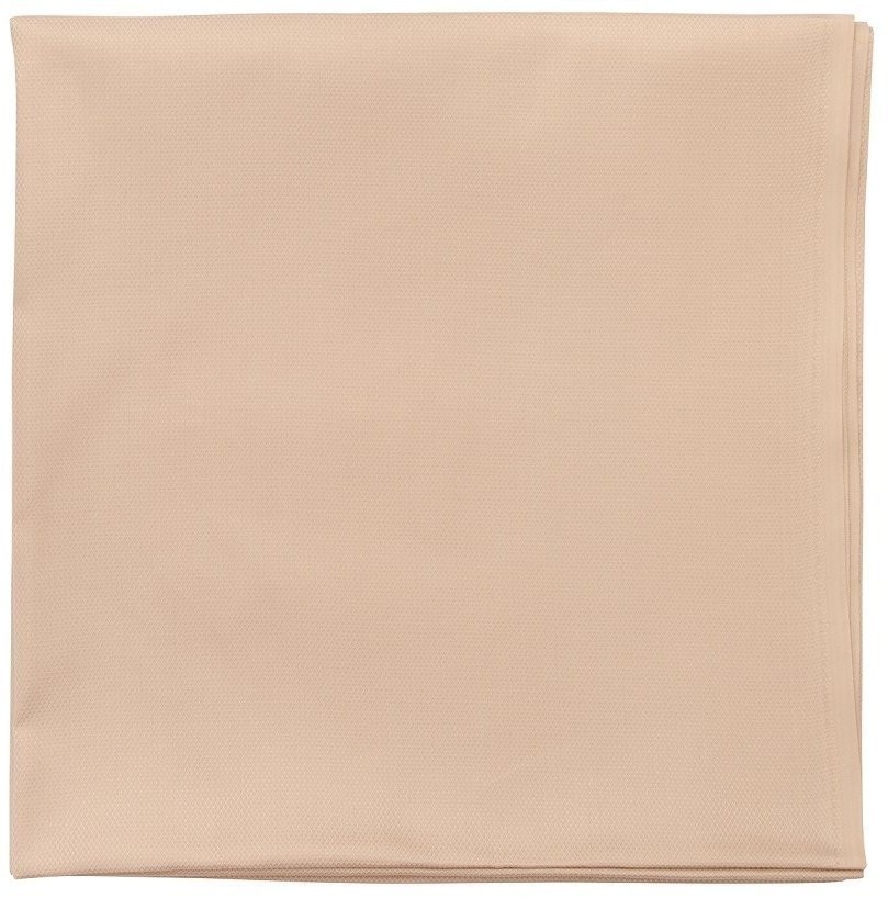 Скатерть бежевого цвета с фактурным жаккардовым рисунком из хлопка из коллекции essential, 180х260 см (72190)