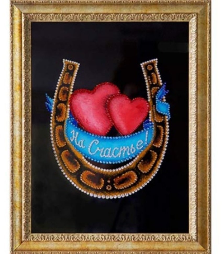 Картина Сердца двух с кристаллами Swarovski (1635)