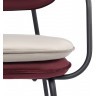Стул с подлокотниками pea, велюр, бордовый/бежевый (77077)