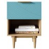 Тумбочка с верхним ящиком Line LN10/GR1/blue-ET