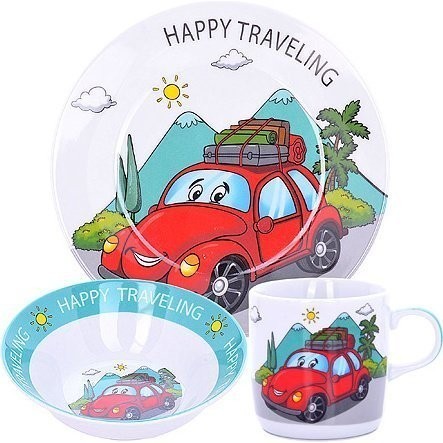 Детский набор посуды Машинка LORAINE (29945)