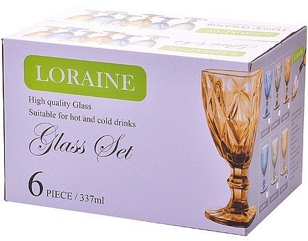 Набор бокалов 340 мл 6 шт LORAINE (29673)