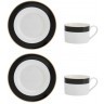 Набор из 2 чайных пар фарфоровых Luxe Deco 200 мл Mikasa MKLDBANDCUPPK2