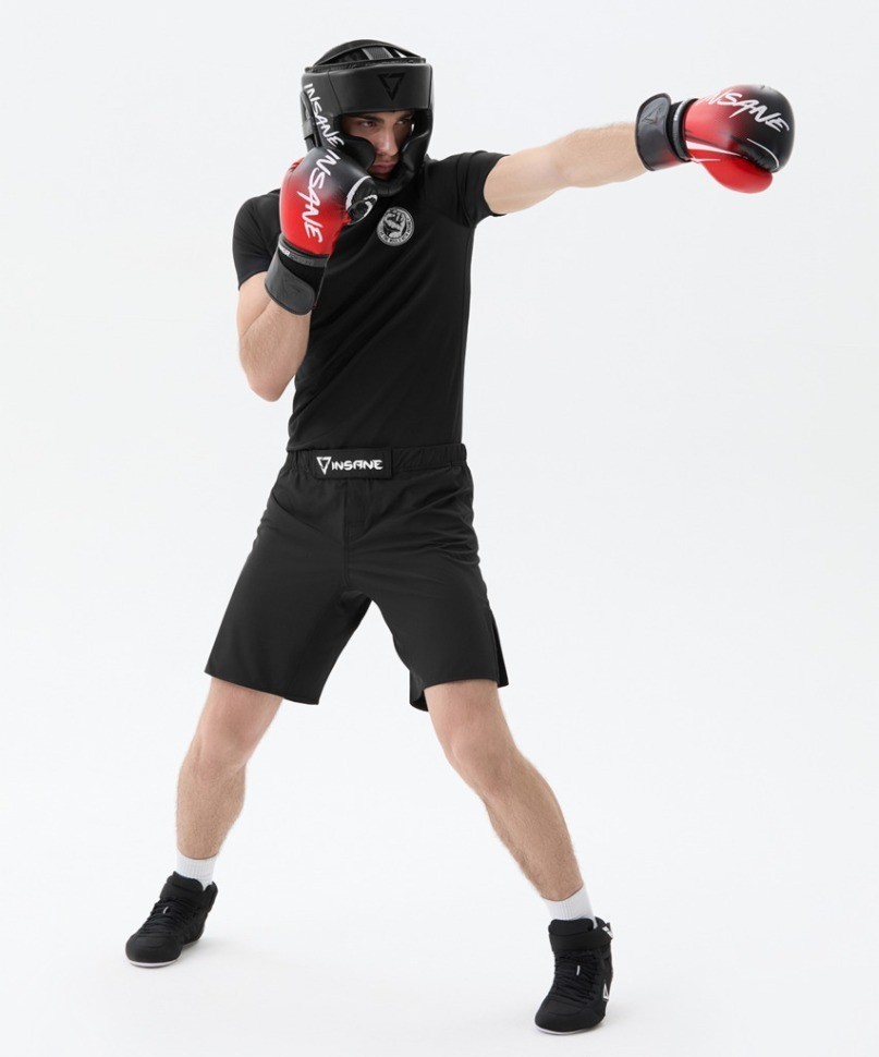 Перчатки боксерские INSANE IMPACT, красный, 12 oz (2115677)