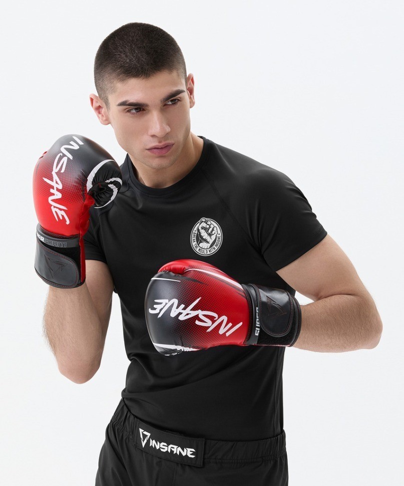 Перчатки боксерские INSANE IMPACT, красный, 12 oz (2115677)