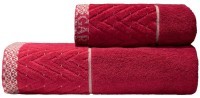 Полотенце Орсетто бордовое 50*90 (TT-00012102)