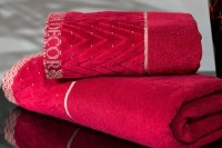 Полотенце Орсетто бордовое 50*90 (TT-00012102)