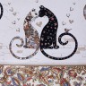 Скатерть " парижские коты" 110х140см ,белый ,100% хлопок ,твил с пропиткой Lefard (850-746-20)