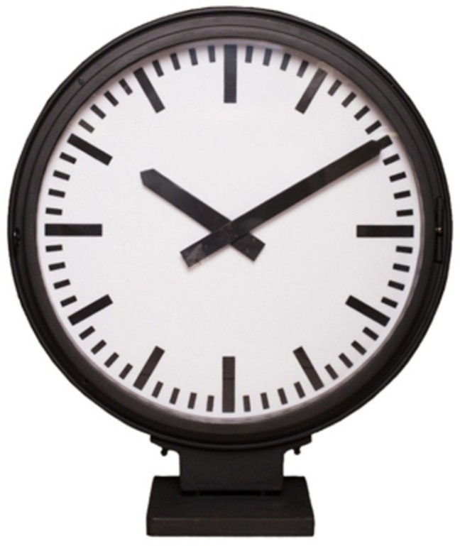 Часы с подсветкой Дифрент DTR2103, 70, металл, стекло, Matte black, RESTORATION HARDWARE