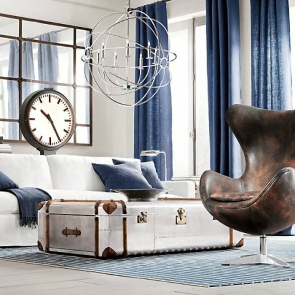 Часы с подсветкой Дифрент DTR2103, 70, металл, стекло, Matte black, RESTORATION HARDWARE