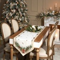 Дорожка на стол &quot;celebration&quot;, 45х215см, бежевый, 100% хлопок,твил Lefard (850-734-32)