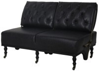 Диван S0170-2D/#B76, Кожа, Black, ROOMERS FURNITURE