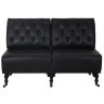 Диван S0170-2D/#B76, Кожа, Black, ROOMERS FURNITURE