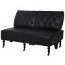 Диван S0170-2D/#B76, Кожа, Black, ROOMERS FURNITURE