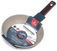 Сковорода с антипригарным покрытием pfluon marble, 20*4,5 см Agness (902-110)