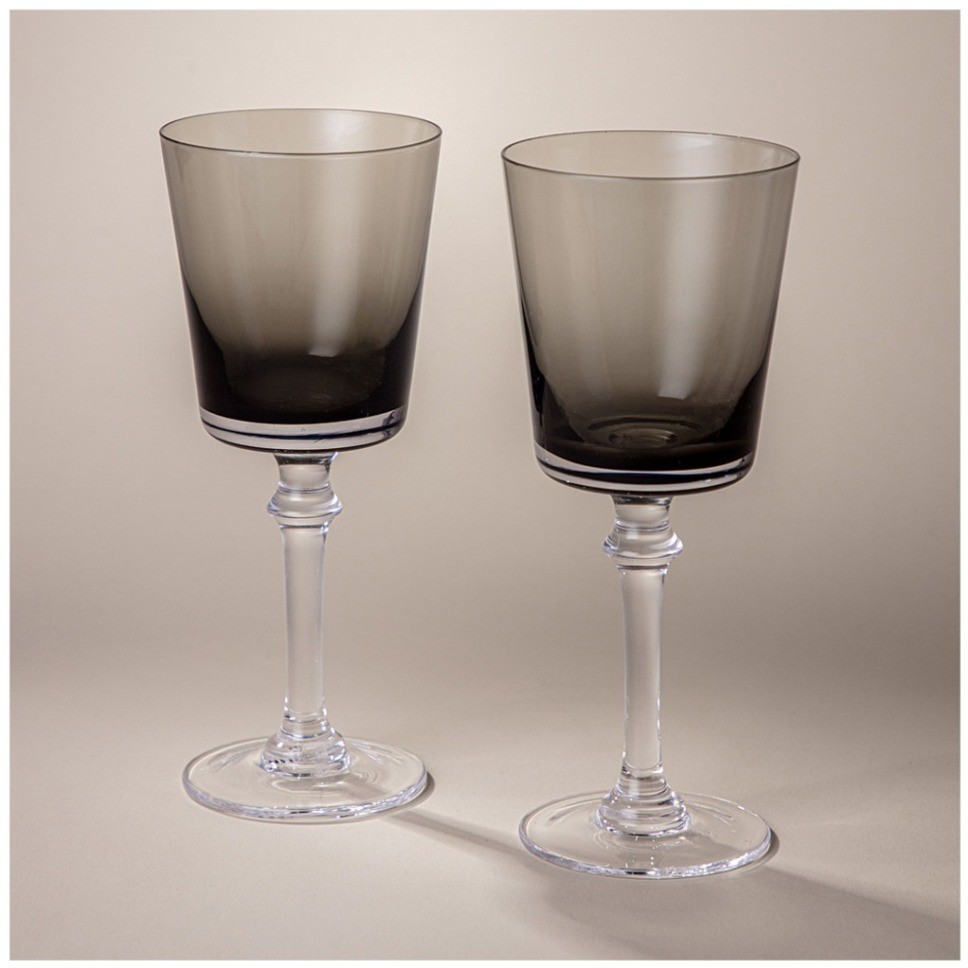 Набор бокалов для вина из 2 шт "trendy" grey 305 мл Lefard (693-033)