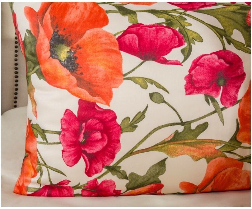 Кпб 1,5 спальный "маки" под 150х215 -1шт., пр (цвет св.желтый) 180х220 -1шт., наво 70х70 - 2шт SANTALINO (984-722)