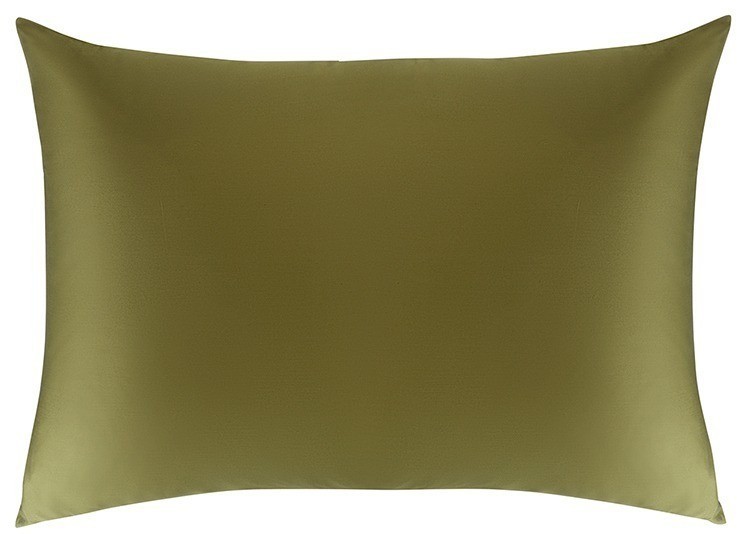 Комплект постельного белья из премиального сатина оливкового цвета из коллекции essential, 150х200 с (79820)