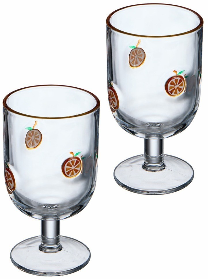 Набор бокалов для вина "fruity orange" из 2 шт. 350 мл Lefard (685-136)