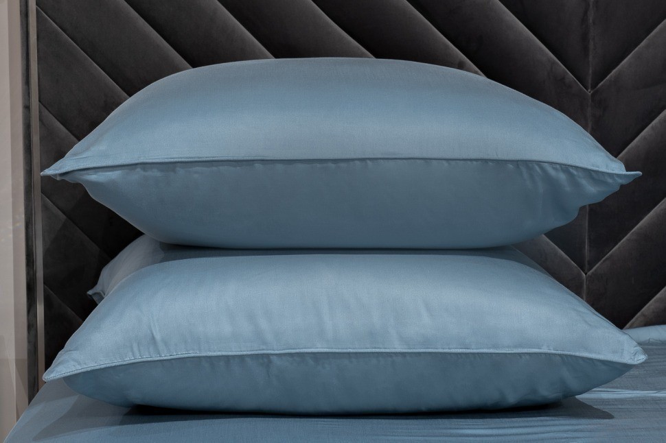 Комплект наволочек  бамбук, сине-зеленый 70*70 (2шт) (TT-00014585)