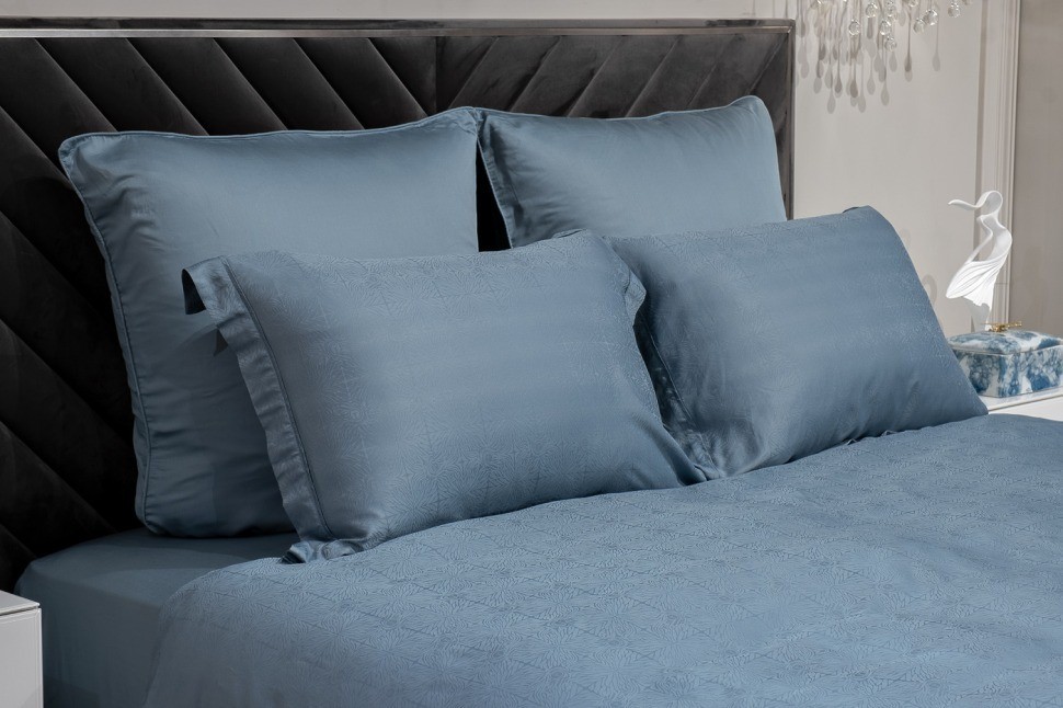 Комплект наволочек  бамбук, сине-зеленый 70*70 (2шт) (TT-00014585)