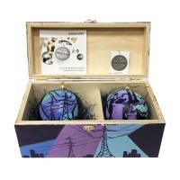 Новогодний набор на 2 шара Энергетики 1 с кристаллами Swarovski (2171)