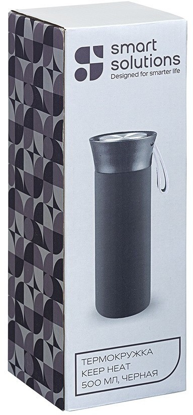 Термокружка keep heat, 500 мл, черная (78260)