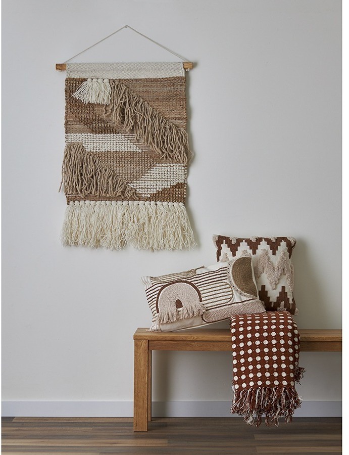 Чехол на подушку декоративный beige geometry из коллекции ethnic, 35х60 см (77698)