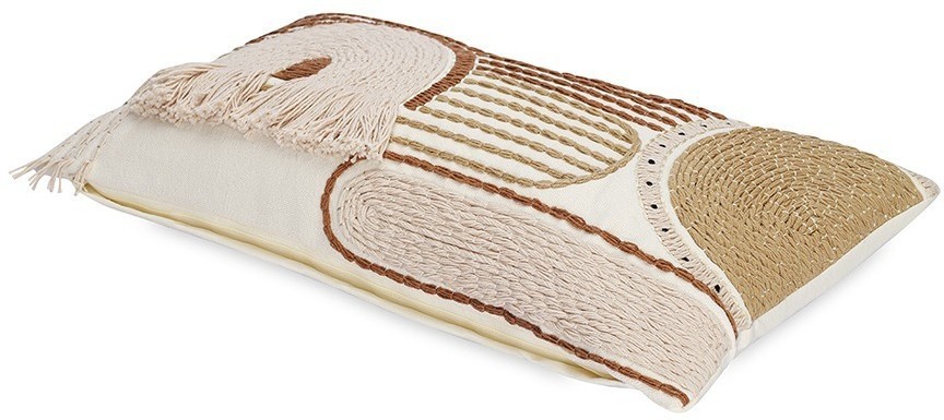 Чехол на подушку декоративный beige geometry из коллекции ethnic, 35х60 см (77698)
