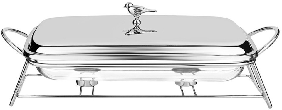 Мармит agness  прямоуг silver 3,0l (781-508)