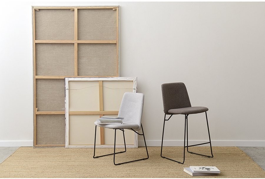 Стул барный niels, рогожка, темно-коричневый (74297)