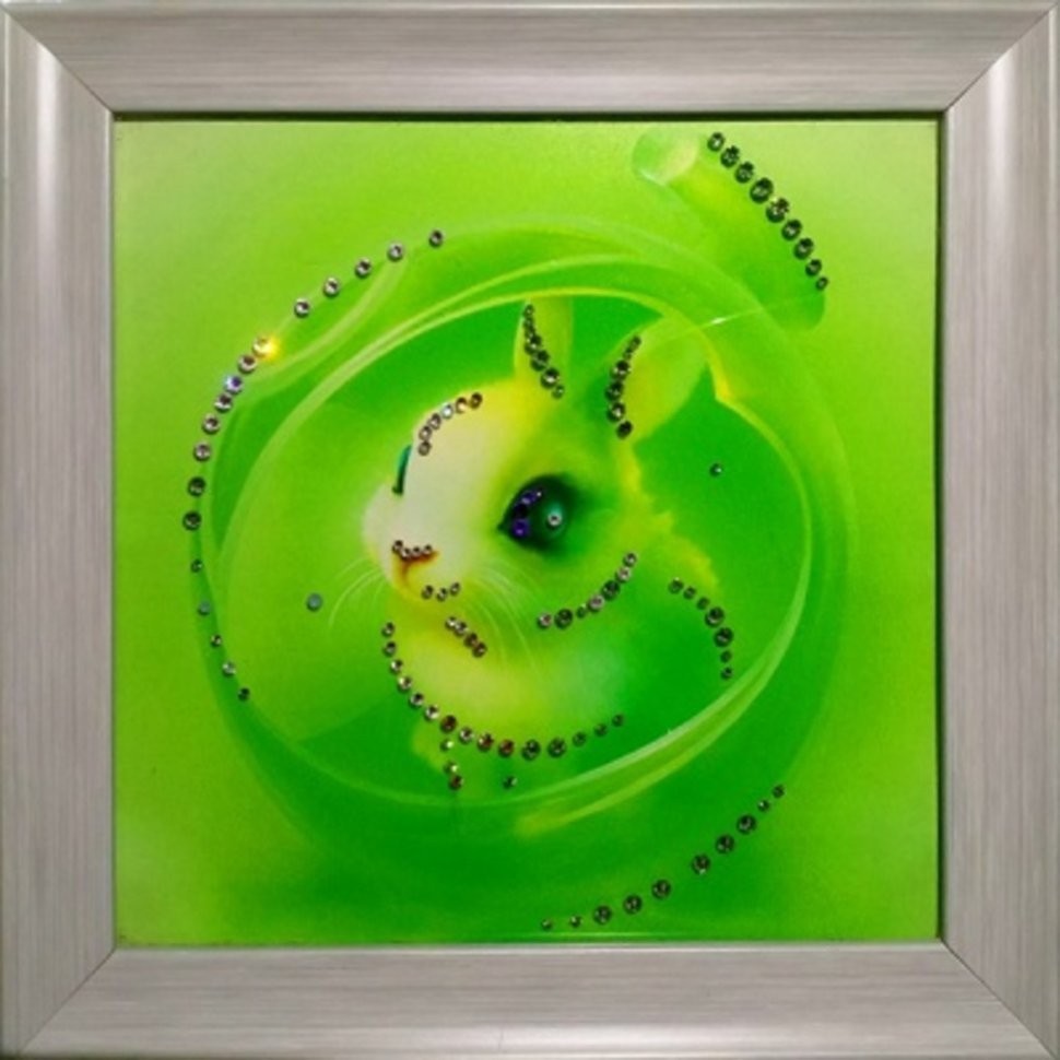 Картина Зая моя с кристаллами Swarovski (1628)