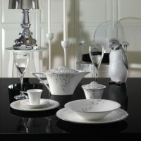 Сахарница A2103838, костяной фарфор, chrom/white, MIKASA