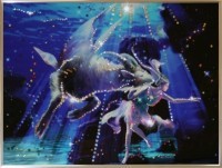 Картина Козерог Кагая с кристаллами Swarovski (1143)