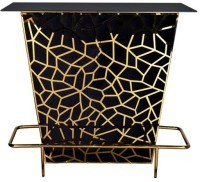 Тумба барная черный велюр/золото 120*59*106.5см (TT-00008764)