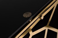 Тумба барная черный велюр/золото 120*59*106.5см (TT-00008764)