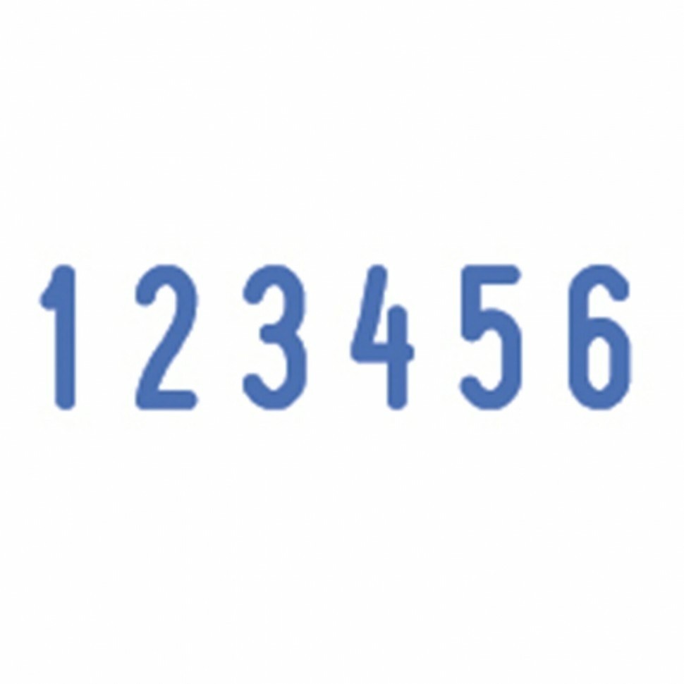 Нумератор 6-разрядный оттиск 15х3,8 мм синий TRODAT 4836 корпус черный 53199 235583 (92949)