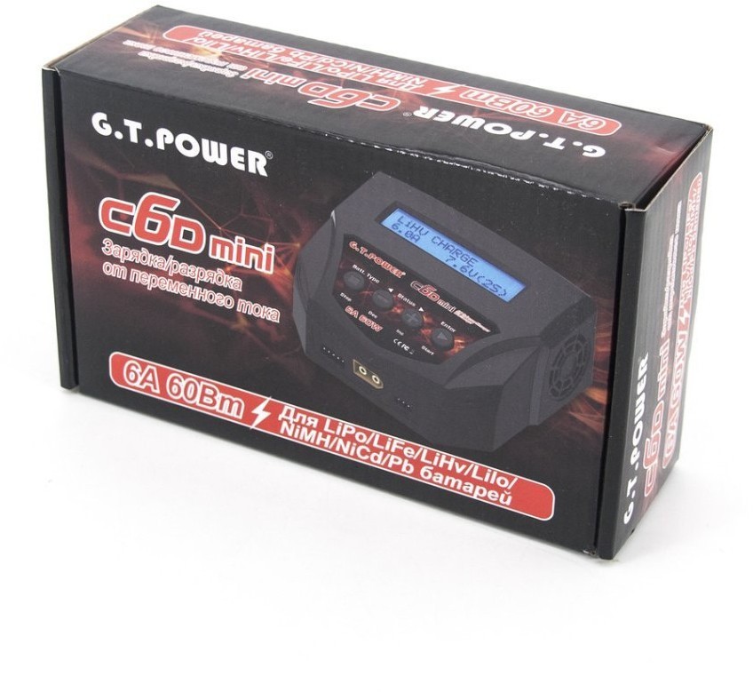 Универсальное зарядное устройство G.T.POWER C6D mini 6A 60W - GTP-C6-MINI