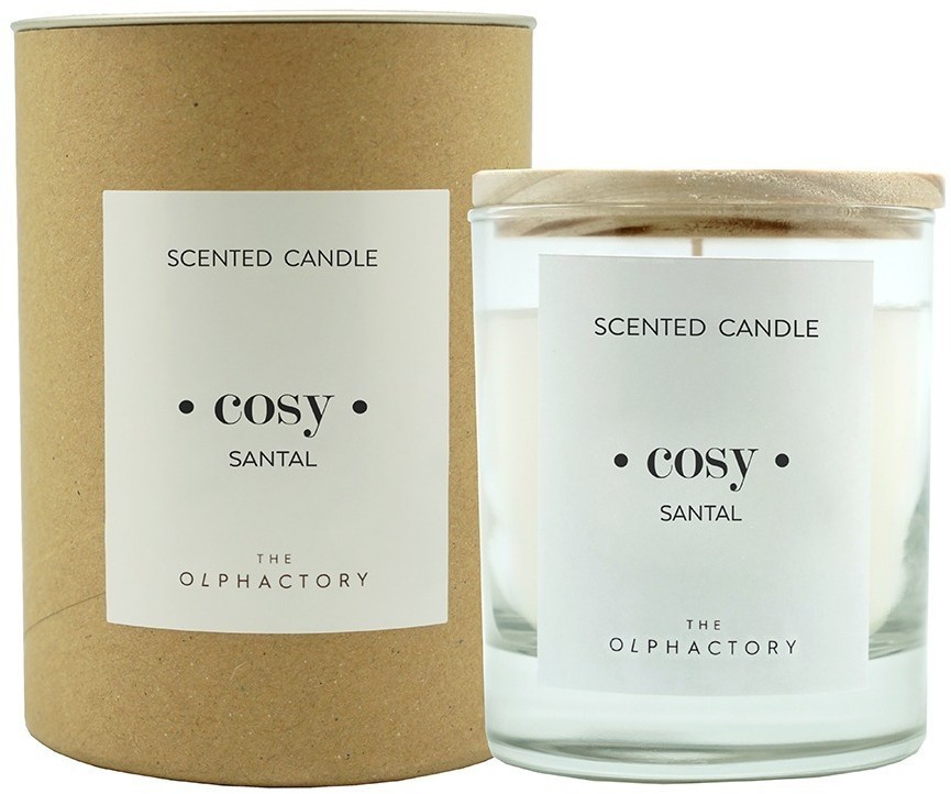 Свеча ароматическая the olphactory, cosy, santal, 40 ч (68222)