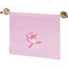 Полотенце махровое "кошка-балерина" 50х90см , 100% хлопок,розовое SANTALINO (850-560-12)
