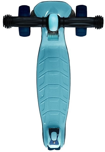 Самокат Трехколесный Складной, со Светящимися Колесами, Голубой (MSC-J072002P)