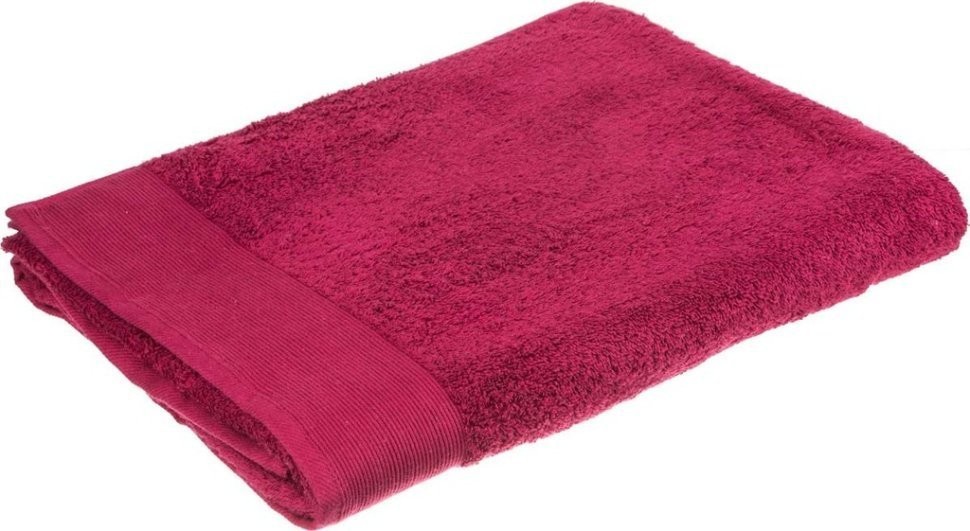 Полотенце 90*160 см, 100% хлопок, плотность 450 г/м2 цвет фуксия SANTALINO (982-072)
