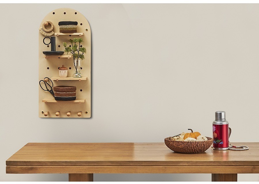 Пегборд shely, 38х80 см, белый (74812)