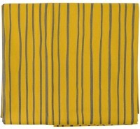 Скатерть из хлопка горчичного цвета с принтом Полоски из коллекции prairie, 170х250 см (69826)