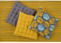 Скатерть из хлопка горчичного цвета с принтом Полоски из коллекции prairie, 170х250 см (69826)