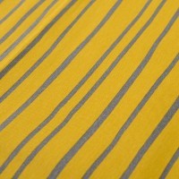 Скатерть из хлопка горчичного цвета с принтом Полоски из коллекции prairie, 170х250 см (69826)