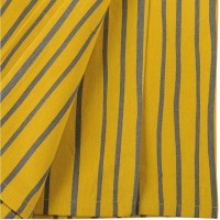 Скатерть из хлопка горчичного цвета с принтом Полоски из коллекции prairie, 170х250 см (69826)